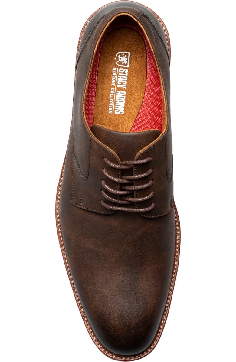 Stacy Adams Vinson Plain Toe Derby, Alternate, color, Brown