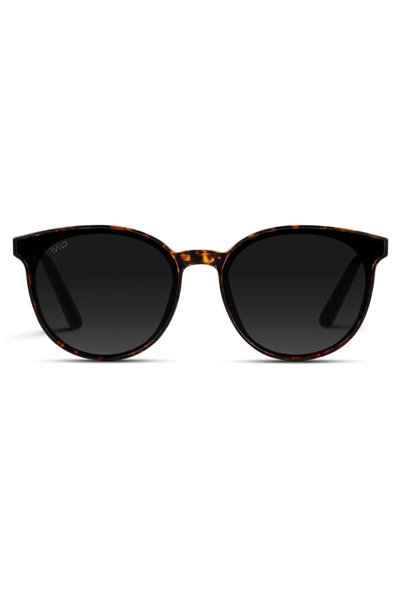 Aubrie - 53mm Rounded Cat-Eye Polarized Sunglasses, Main, color, Tortoise