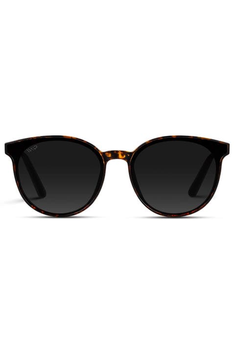 Aubrie - 53mm Rounded Cat-Eye Polarized Sunglasses