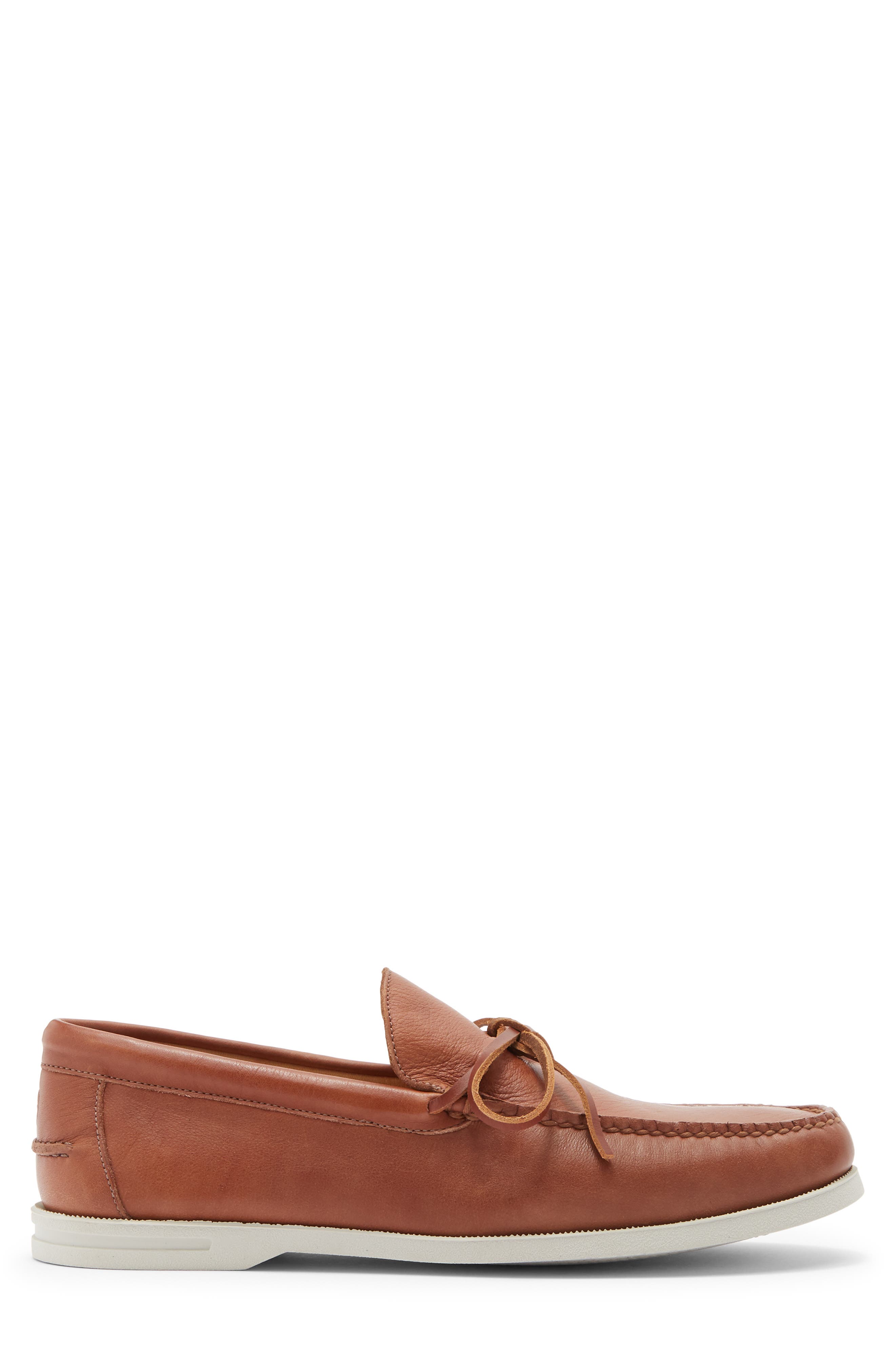 Peter Millar Excursionist Boat Shoe, Alternate, color, Cognac
