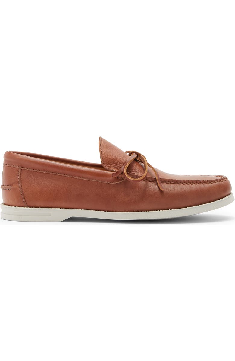Peter Millar Excursionist Boat Shoe, Alternate, color, Cognac