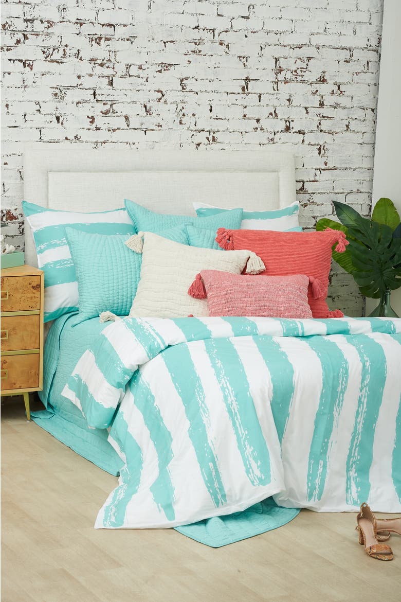 Langley Queen Duvet Cover, Alternate, color, Blue