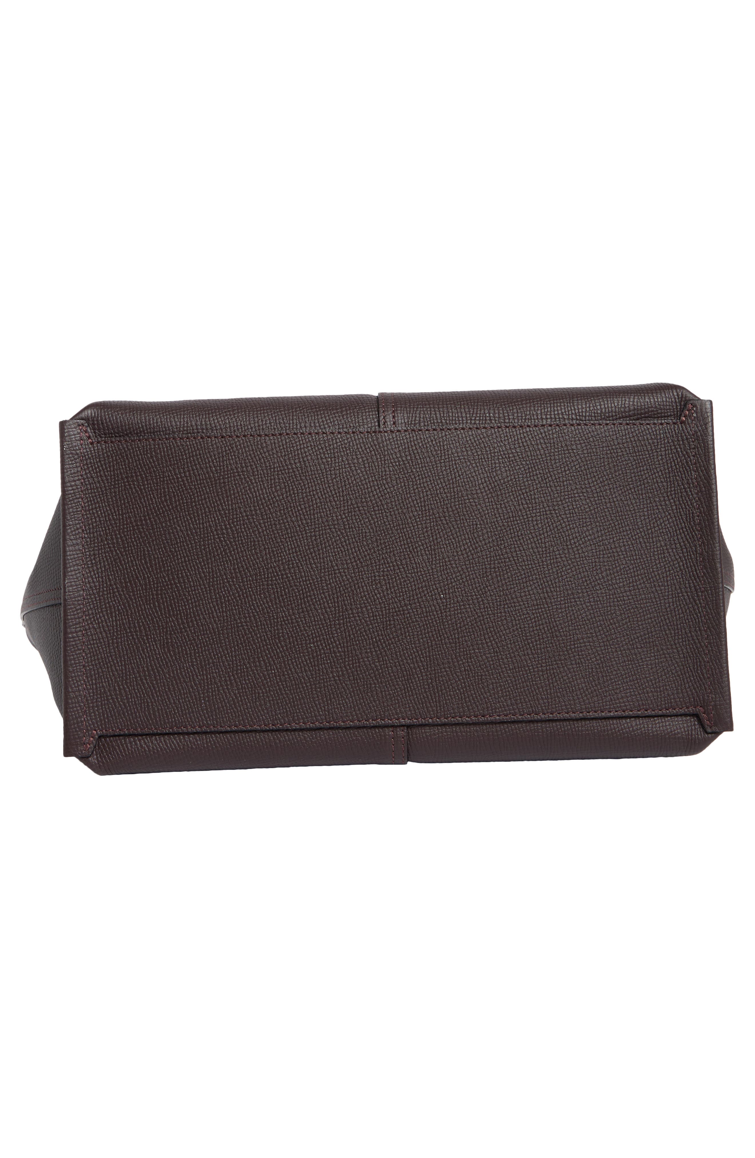 Longchamp Mailbox Large Leather Tote Bag, Alternate, color, Eggplant