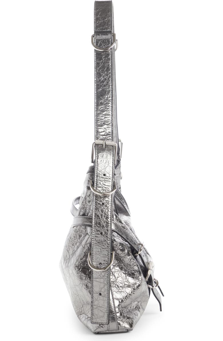 Givenchy Medium Voyou Metallic Leather Hobo, Alternate, color,