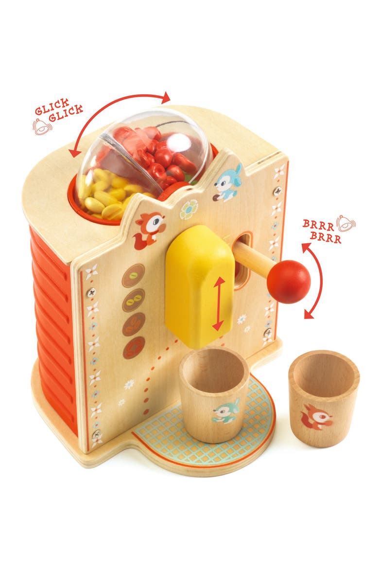 Role Play Bean-to-Cup Toy Coffee Machine, Alternate, color, MULTI
