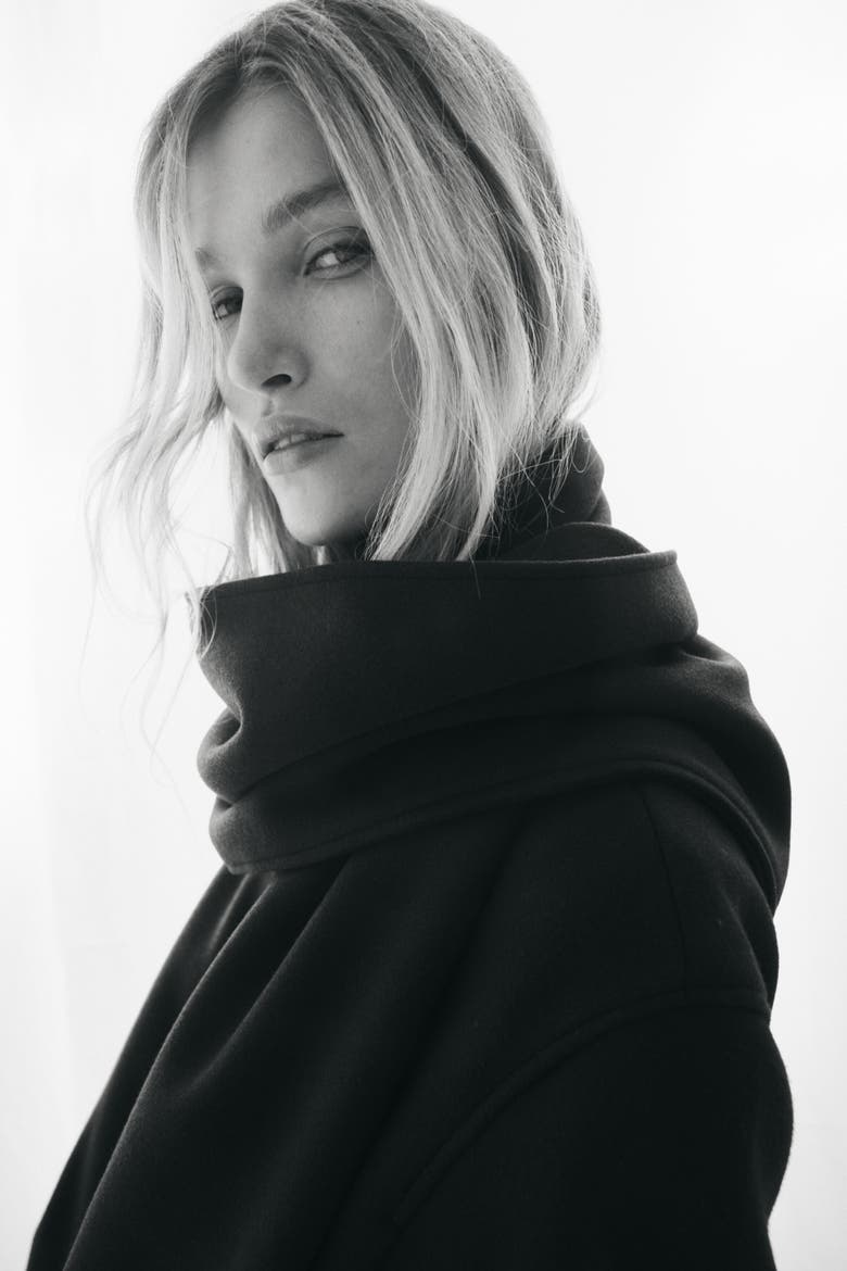 Scarf-Detail Jacket, Alternate, color, Burgundy