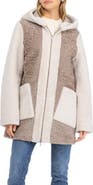 GORSKI Genuine Shearling Zip Long Parka, Reversible