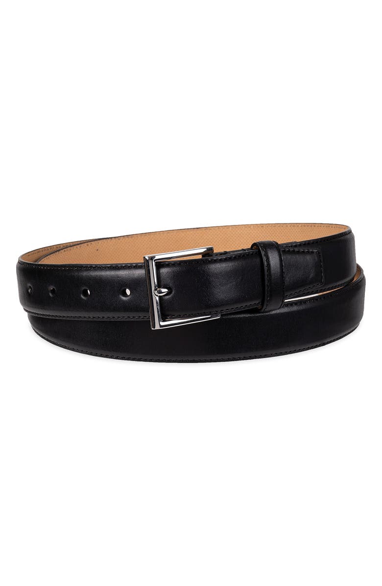 Cole Haan Gramercy Leather Belt, Alternate, color, Black