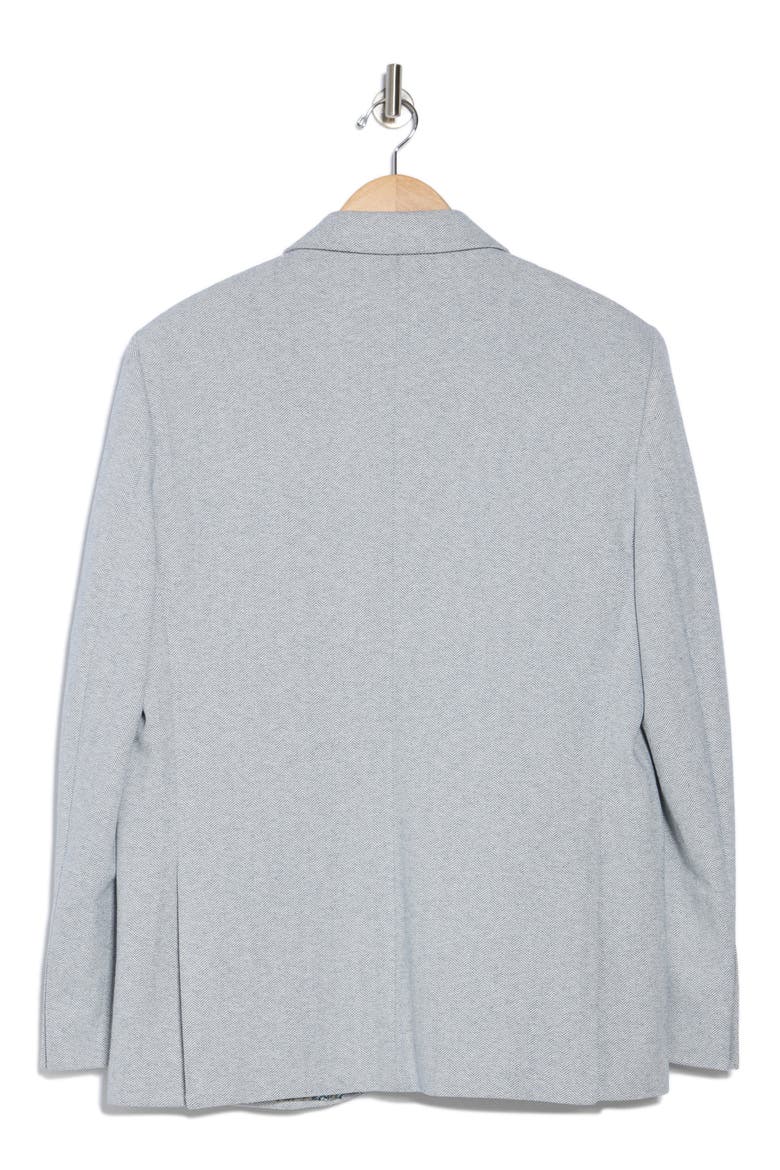 Herringbone Jersey Blazer, Alternate, color, BLUE