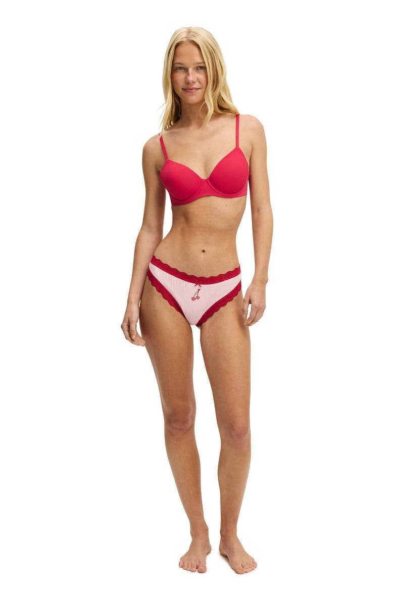 COTTON ON BODY Women's Body Bestee Bra, Alternate, color, Spicy Red