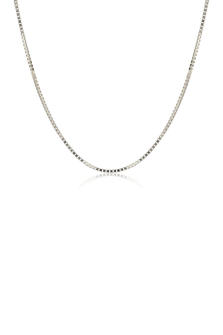 Sterling Silver Box Chain 18", Main, color, SILVER