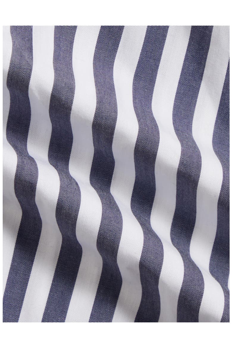 Kids' Striped Poplin Bodysuit, Alternate, color, NAVY WHITE