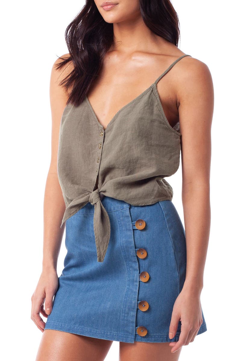 Rhythm Amalfi Tie Hem Top, Alternate, color,