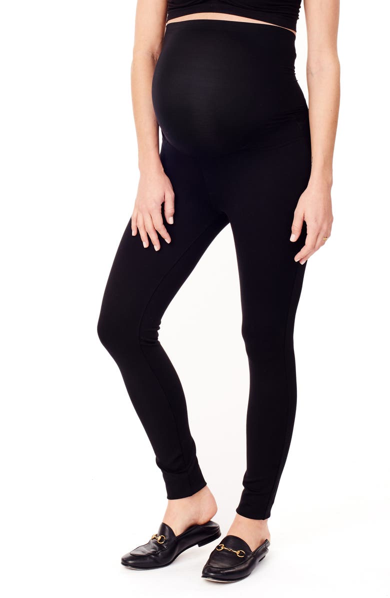 Ingrid & Isabel<sup>®</sup> Ponte Knit Skinny Maternity Ankle Leggings, Alternate, color, 