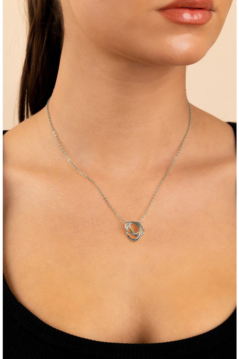 Eve Linked Harmony Pendant Necklace, Alternate, color, SILVER