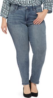 NYDJ Sheri Slim Straight Leg Jeans