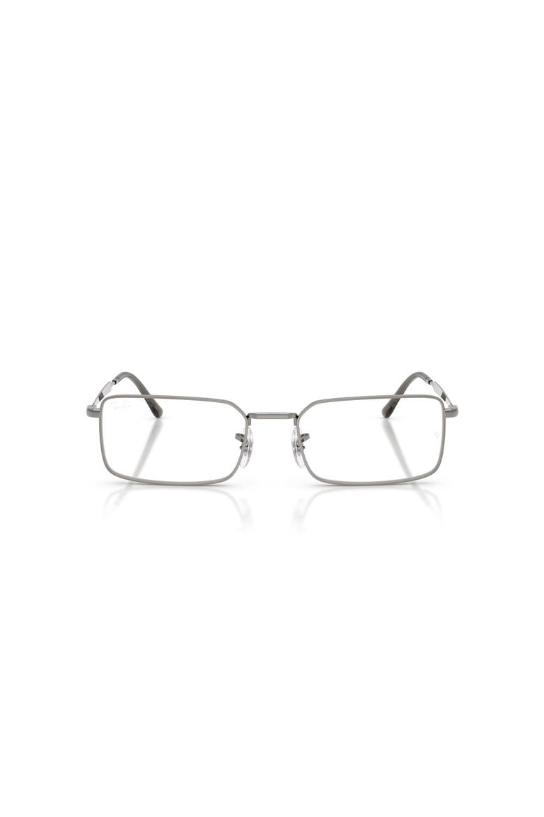 54mm Rectangle optical glasses, Alternate, color, Grey