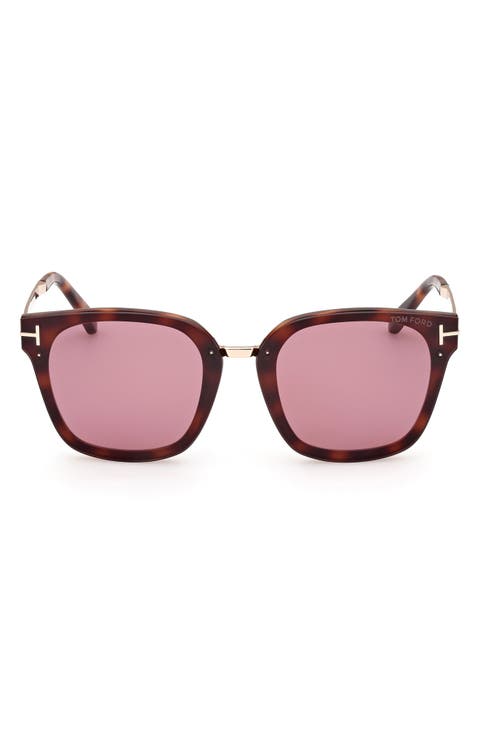 Philippa 68mm Gradient Square Sunglasses