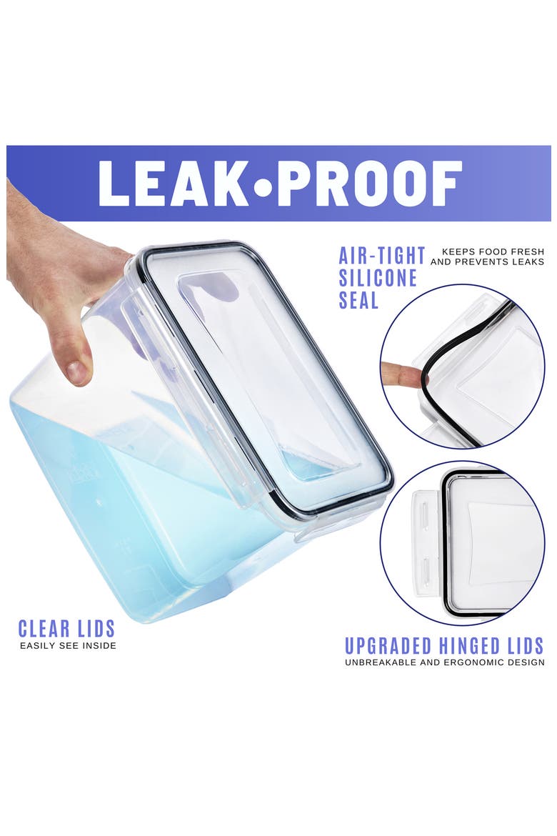 5-Pack Airtight Storage Containers, Alternate, color, CLEAR