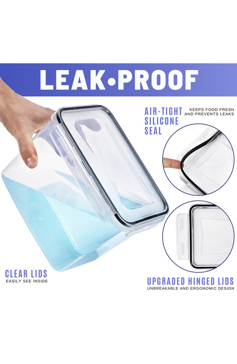 SORBUS 5-Pack Airtight Storage Containers, Alternate, color, Clear