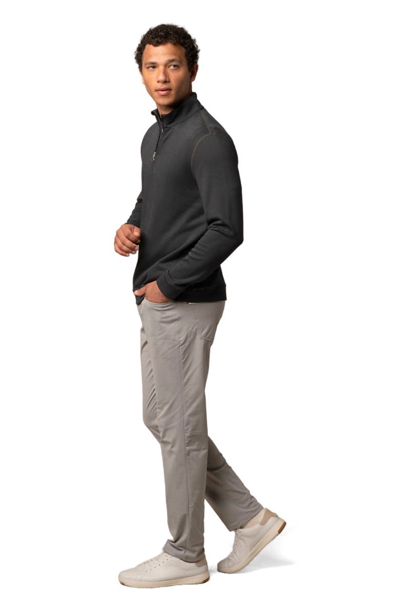 ASHWORTH GOLF Terry Twillback 1/4 Zip, Alternate, color, Black