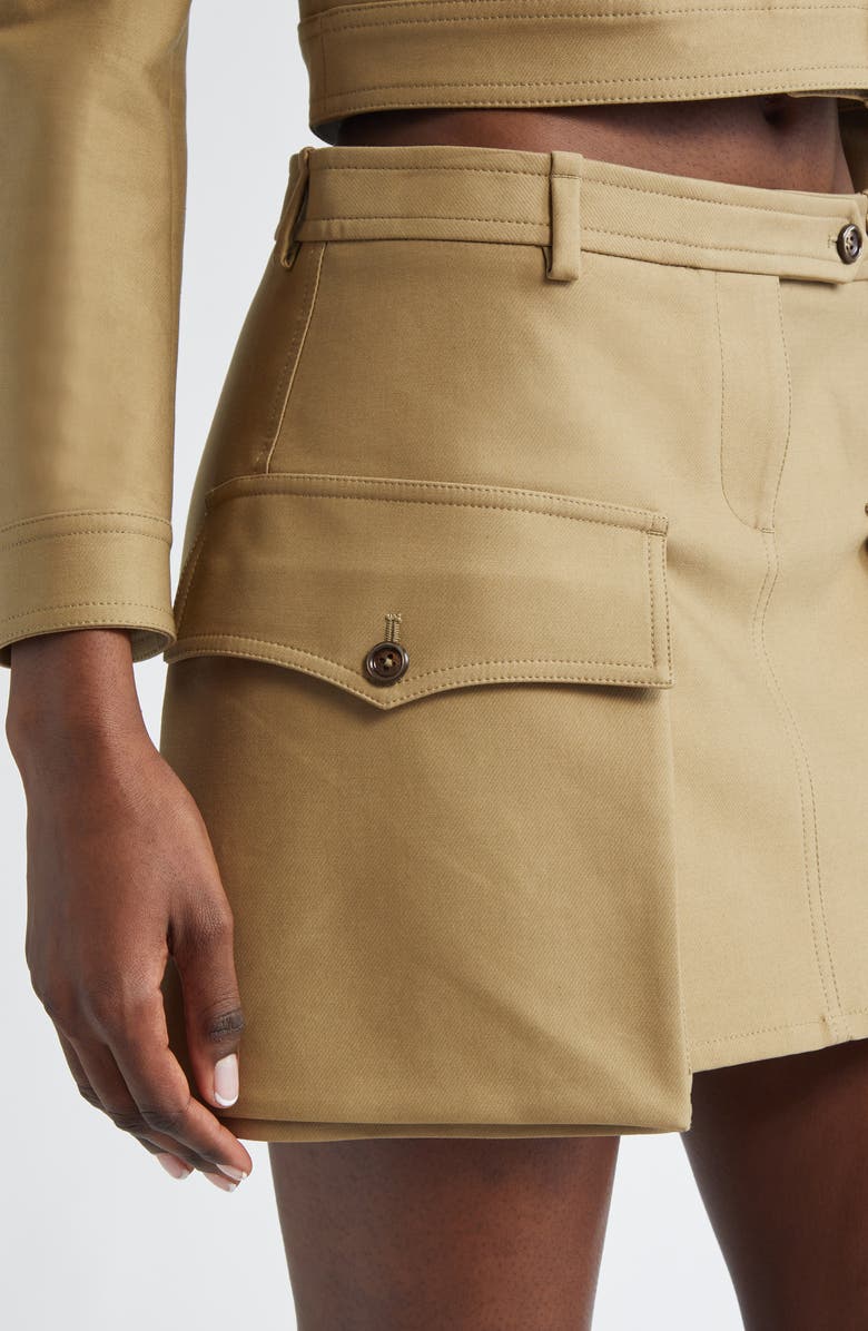 TOM FORD Stretch Tricotine Cargo Miniskirt, Alternate, color, 