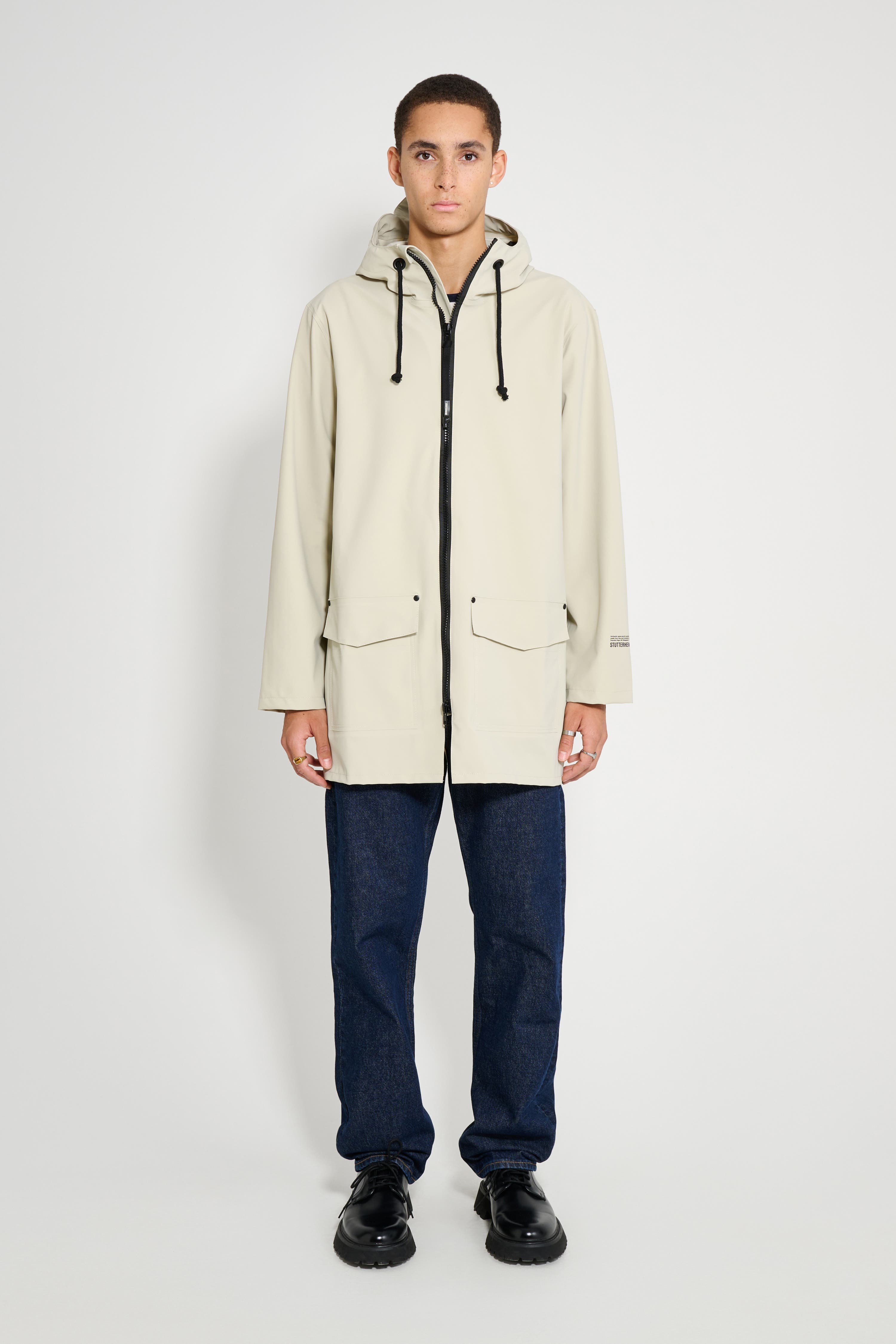 Stockholm Patch Matte Raincoat - image 3