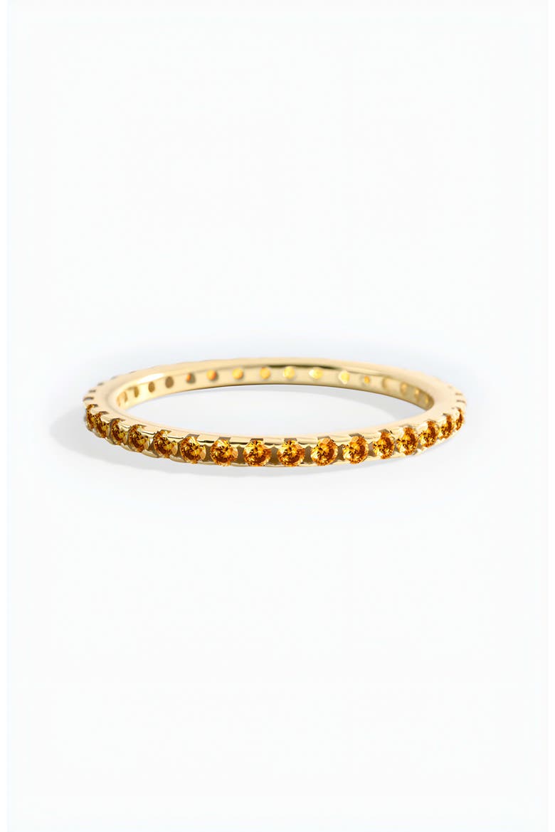 November Birthstone Eternity Stacking Ring, Alternate, color, 18k Gold Over Sterling Silver