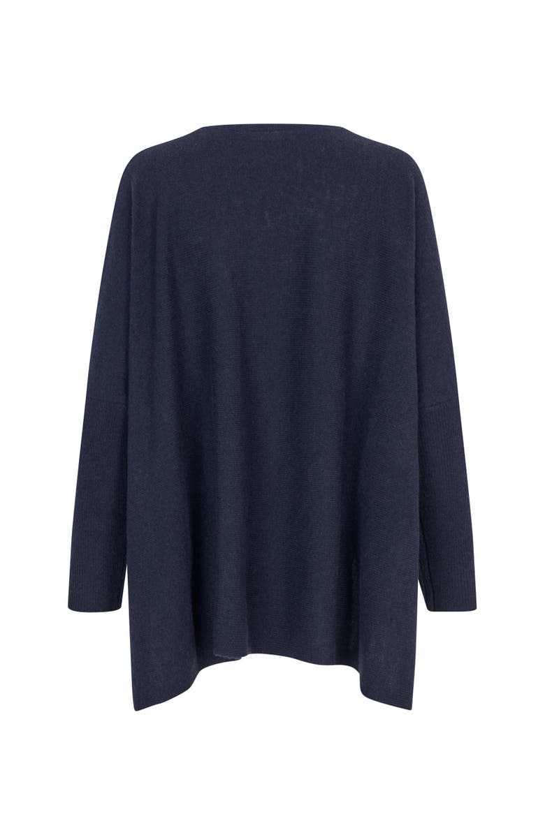 Masai Copenhagen MaFayela Knit Poncho, Alternate, color, Navy Blazer