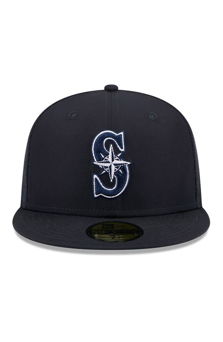 New Era Men's New Era Navy Seattle Mariners 2026 Batting Practice 59FIFTY Fitted Hat, Alternate, color, Navy