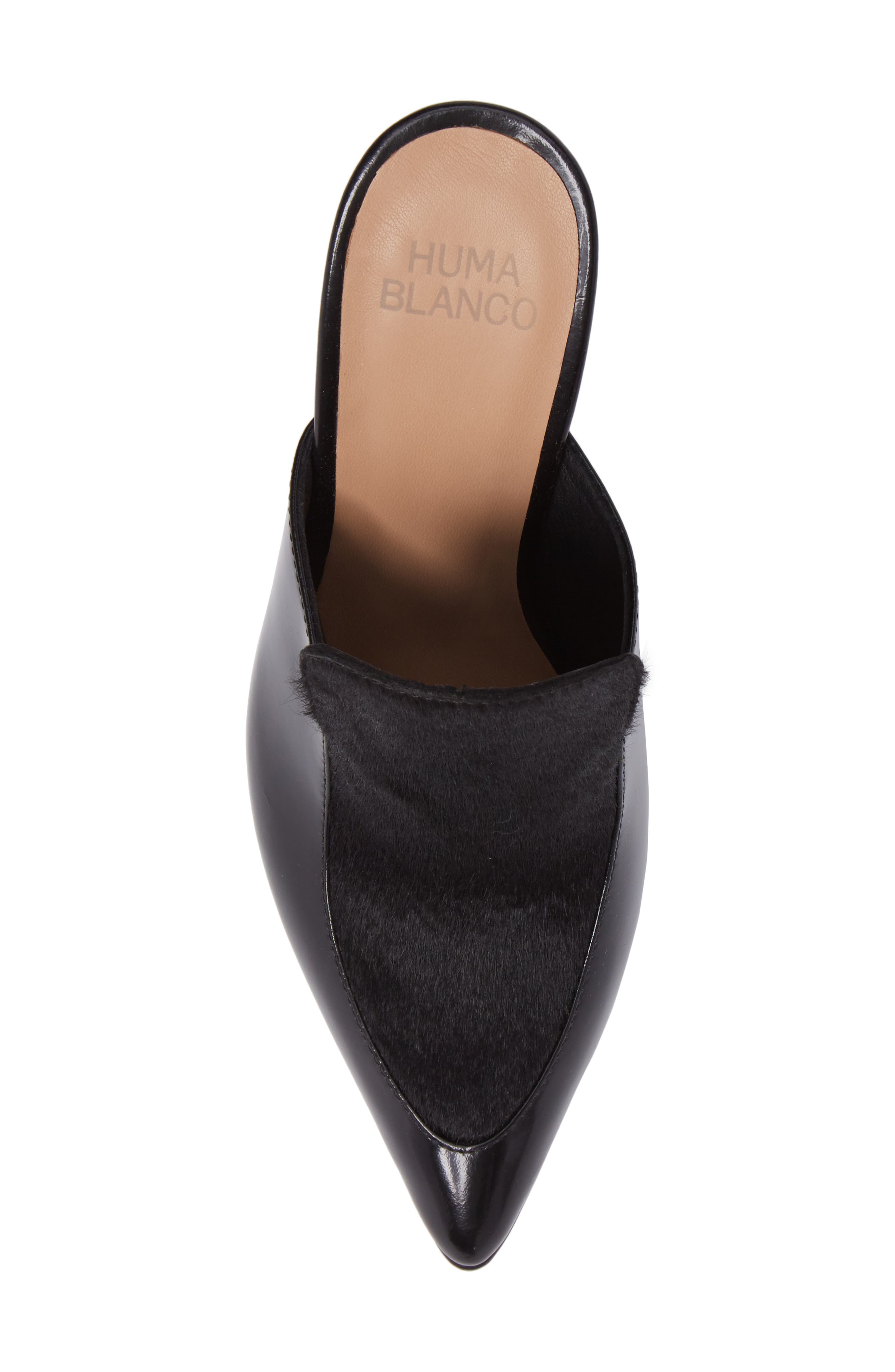 Huma Blanco Marietta Genuine Calf Hair Mule, Alternate, color, 