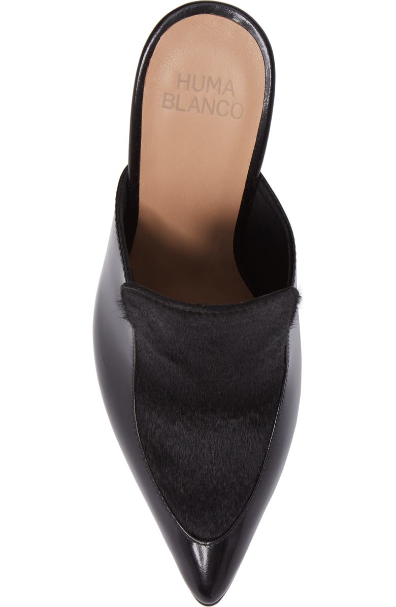 Huma Blanco Marietta Genuine Calf Hair Mule, Alternate, color,