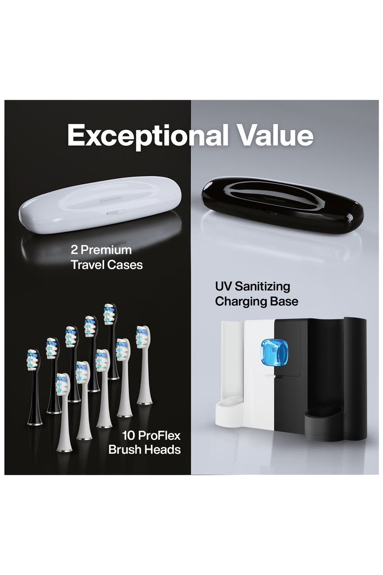 Pro Home & Travel System Ultra-Whitening Electric Toothbrush Duo & UV Sanitizer, Alternate, color, NO COLOR