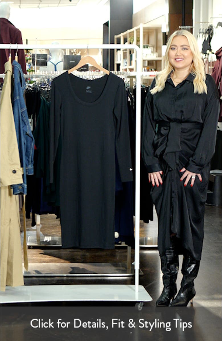 Sportswear Chill Knit Long Sleeve Body-Con Dress, sales video thumbnail