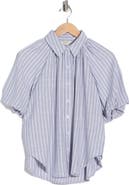 MAX STUDIO Bubble Sleeve Boyfriend Shirt