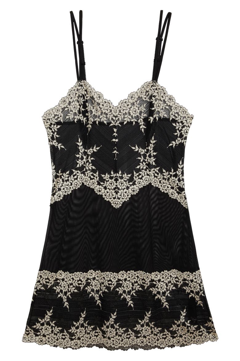 Embrace Lace® Chemise, Alternate, color, BLACK