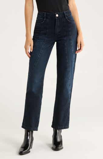 Damson Madder Juli Wavy Seam Wide Leg Jeans