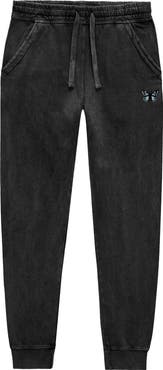 Dalix Womens Butterfly Midweight Fleece Washed Jogger Pant