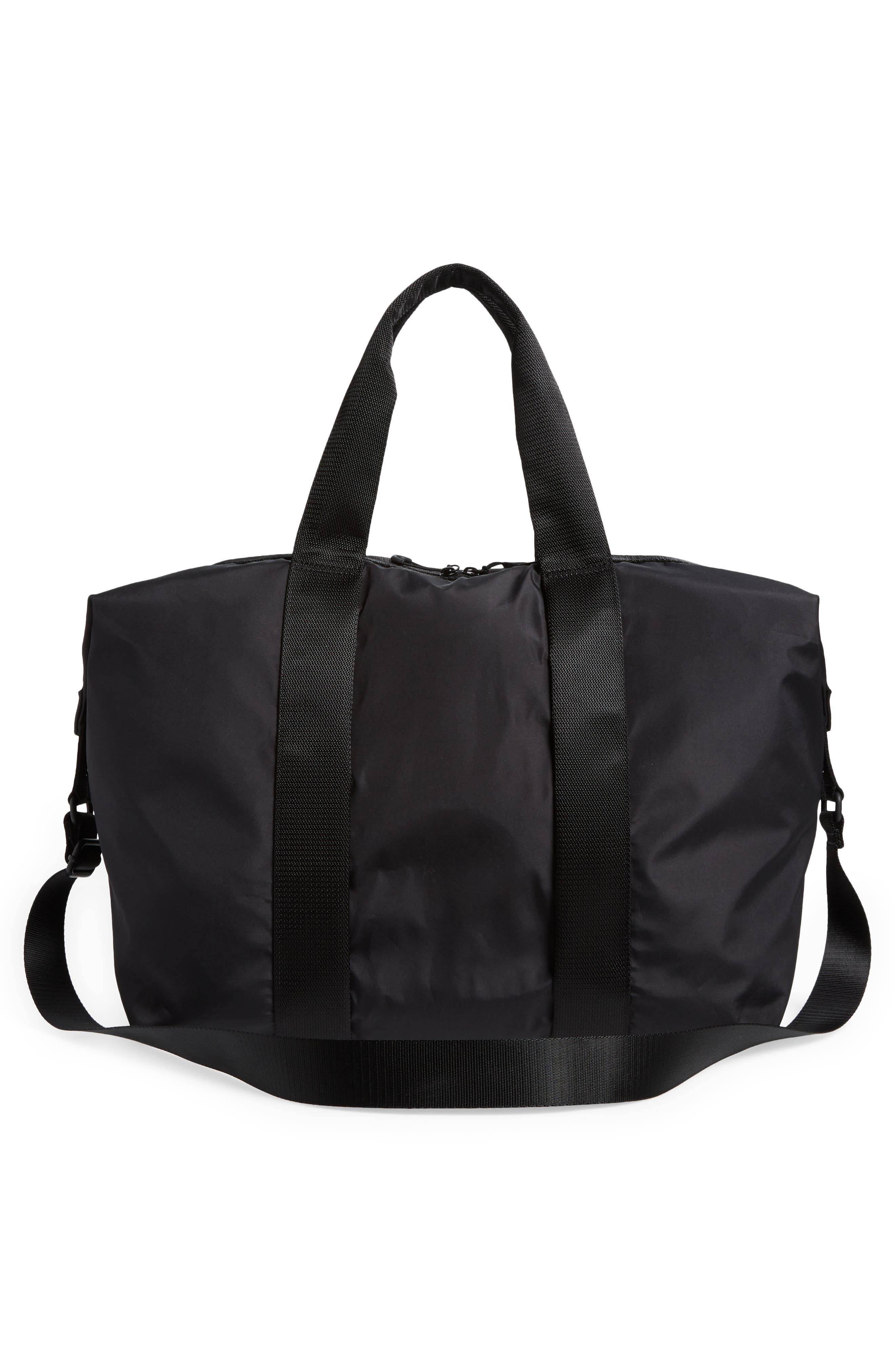 Ganni Recycled Tech Weekend Duffle Bag, Alternate, color, 