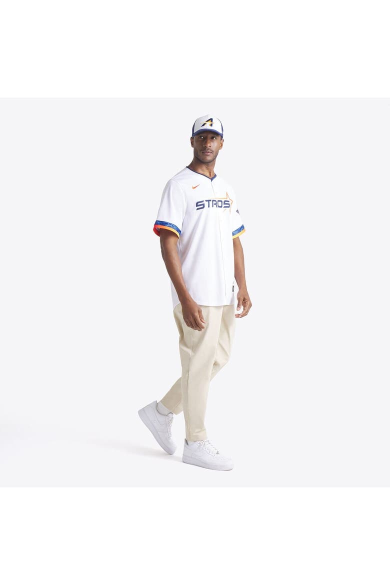 Men's New Era  White/Navy Houston Astros 2025 City Connect 39THIRTY Flex Hat, Alternate, color, White