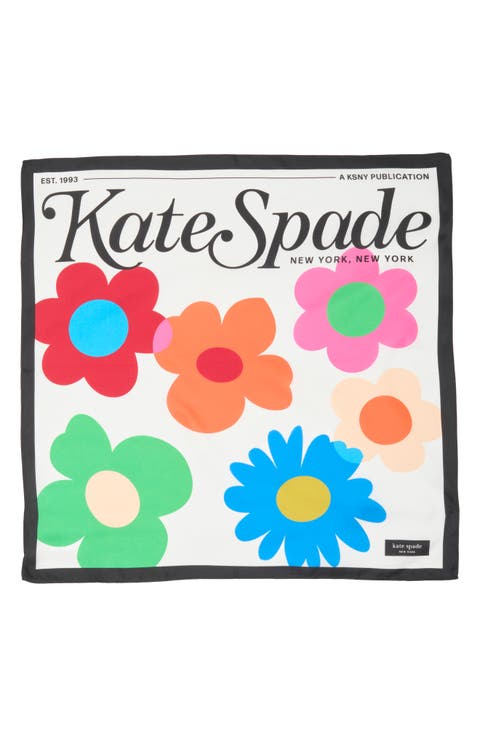 magazine silk square scarf