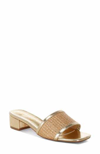 Gisella Raffia Slide Sandal