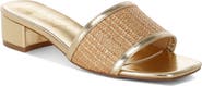 LONDON RAG Gisella Raffia Slide Sandal