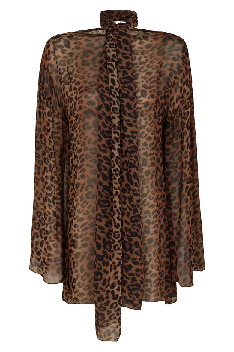 Tammy Sheer Long Sleeve Cover-Up Dress & Scarf Set, Main, color, MULTI