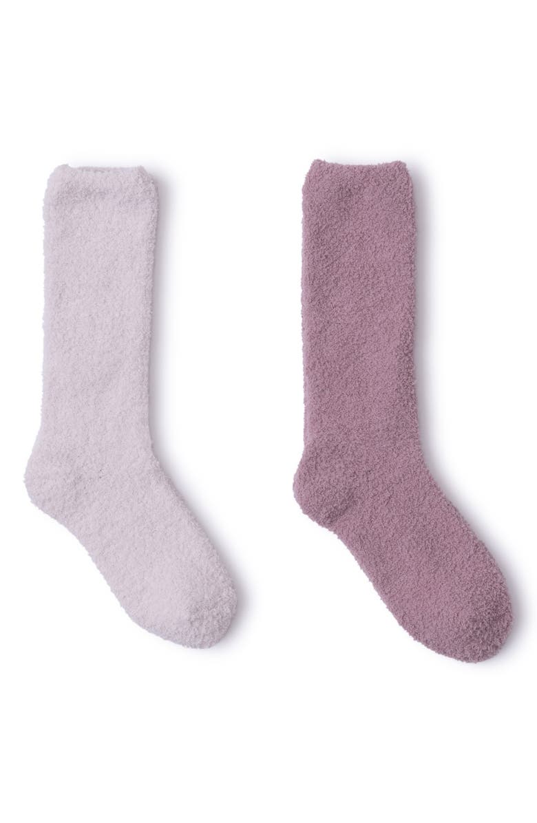 Barefoot Dreams<sup>®</sup> 2-Pack CozyChic<sup>™</sup> Socks, Main, color, Teaberry Multi