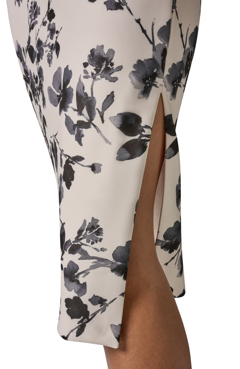 Donna Karan New York One Shoulder Floral Print Dress, Alternate, color, 