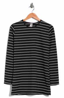 Crewneck Long Sleeve Tunic Top