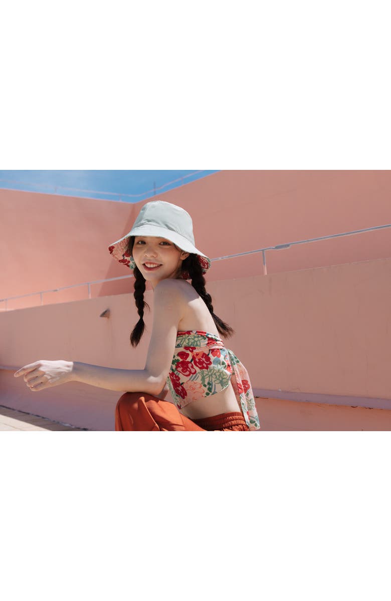 Lost Pattern "Garden Chic" Reversible Floral Bucket Hat, Alternate, color, Pink