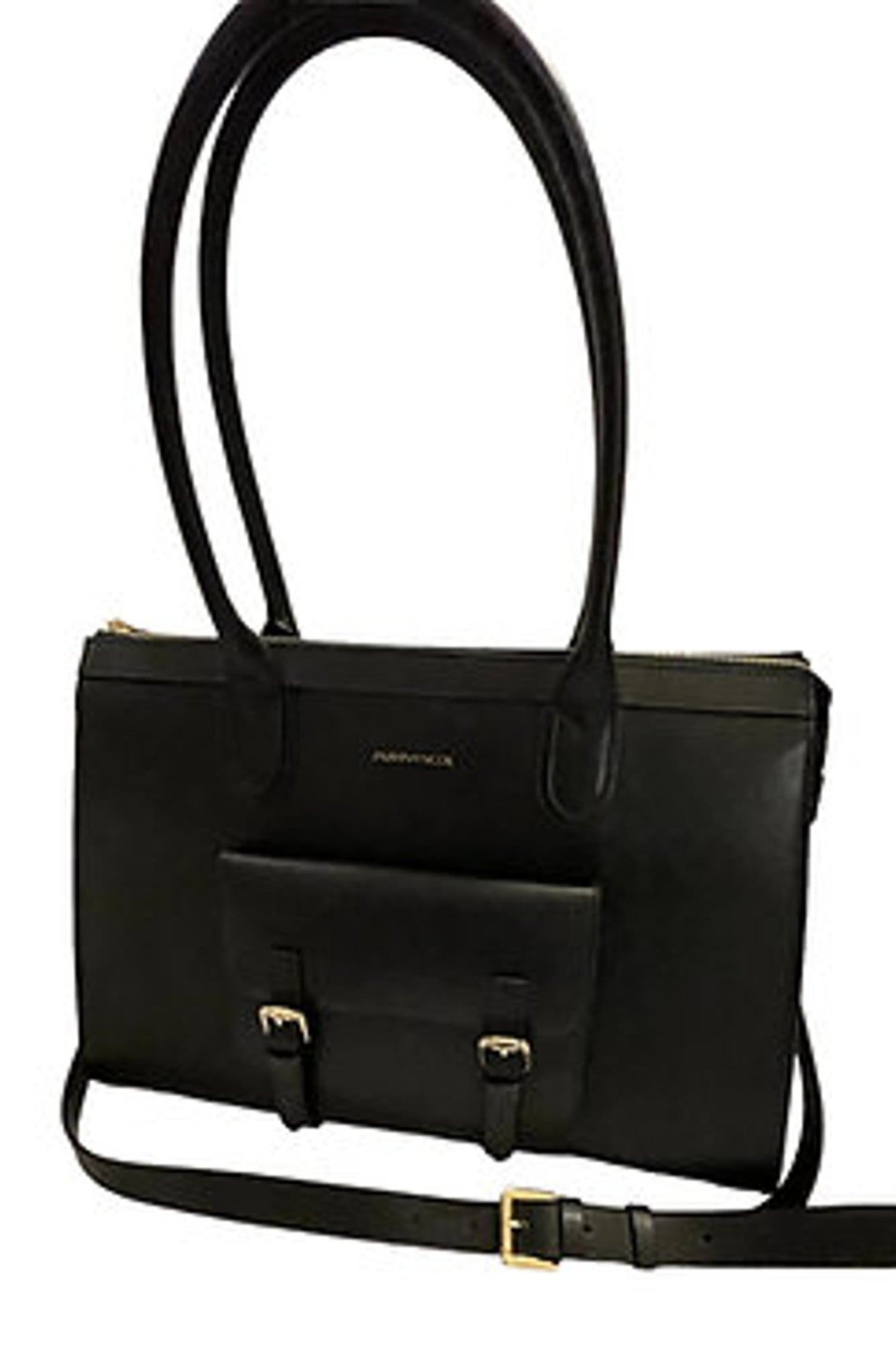 Ruth Leather Handbag, Alternate, color, Black