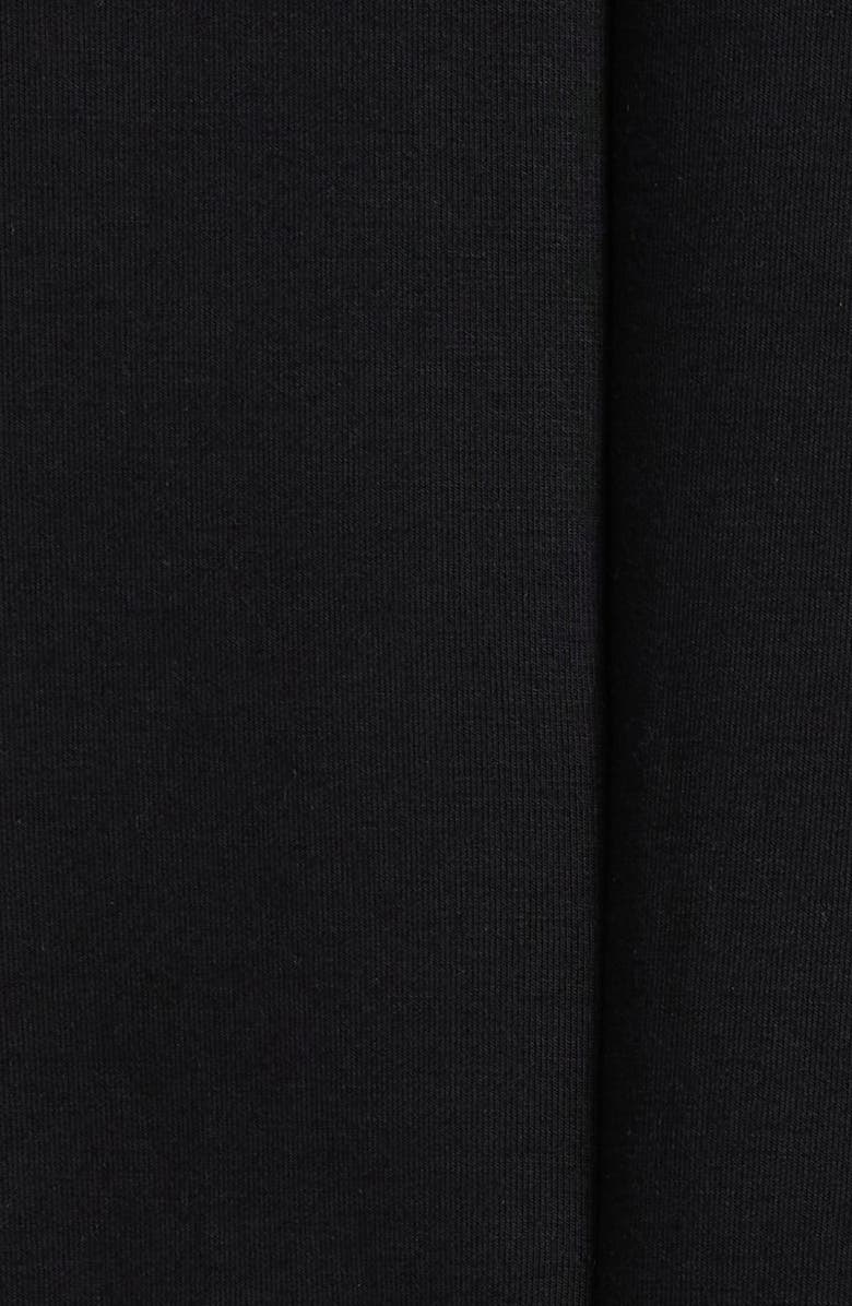 Blanc Noir Mixed Media Cotton Blend Crop Jacket, Alternate, color, 